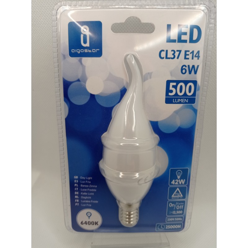 LED AIGOSTAR A5 CL37 6W E14 640K 901300