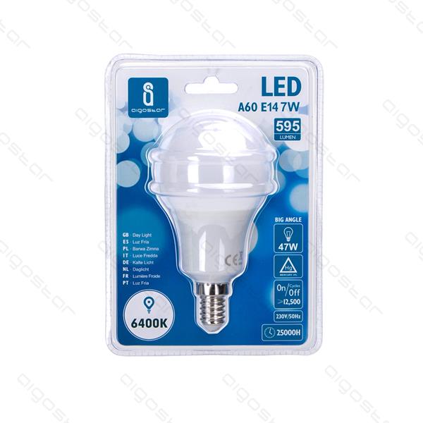 LED AIGOSTAR A60 7W E14 6400K 901600