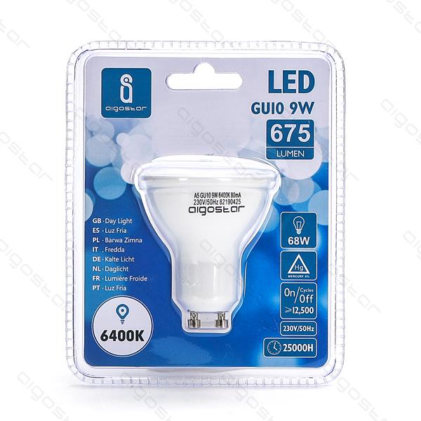 LED AIGOSTAR GU10 9W 6400K 901600