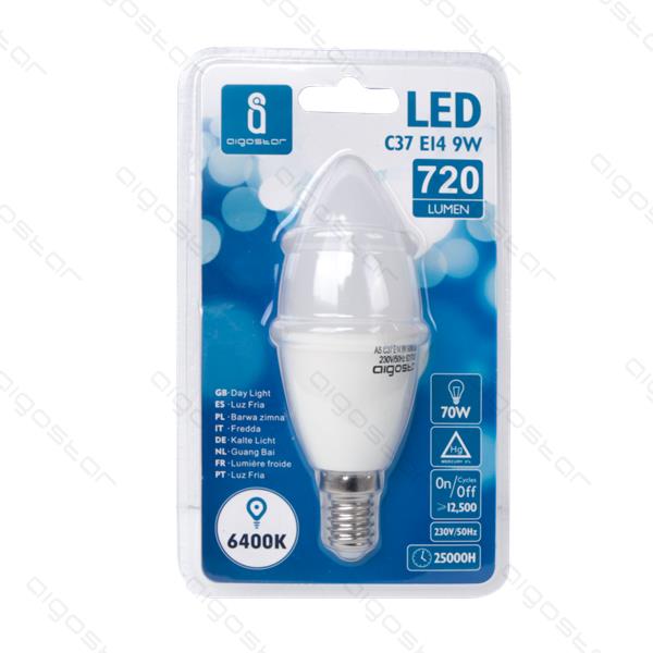 LED AIGOSTAR VELA 9W E14 6400K 9013000