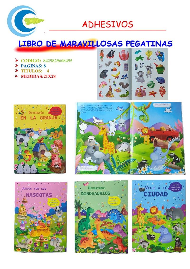 LIBRO DE MARAVILLOSAS PEGATINAS 900500