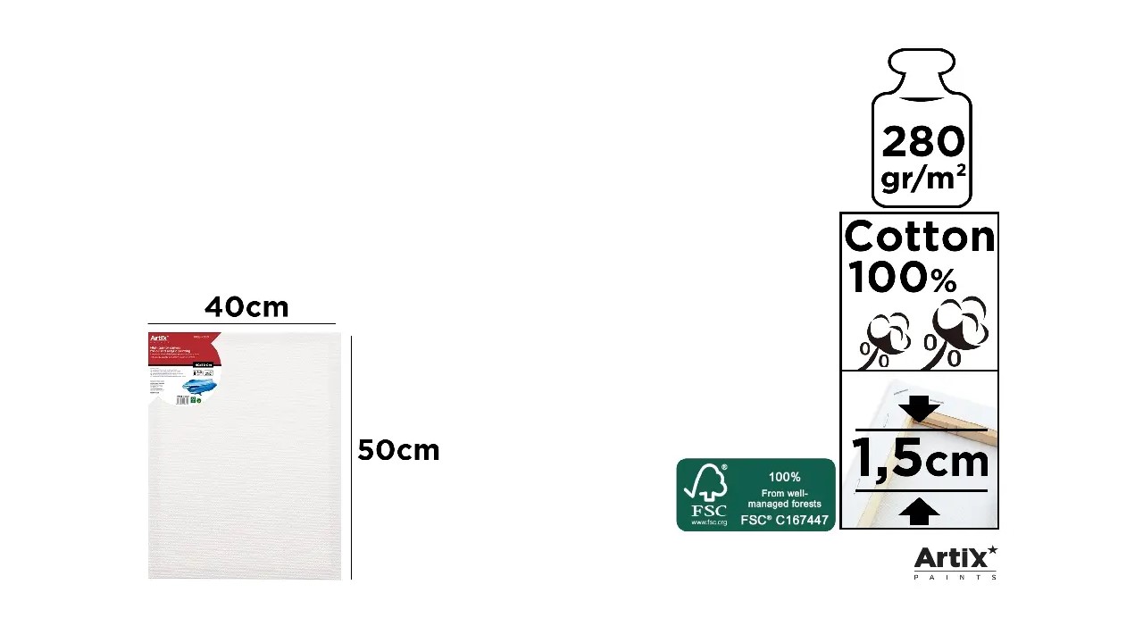 LIENZO 40X50X1.5CM  9026500