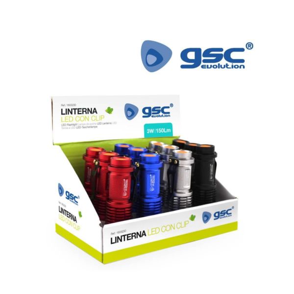 LINTERNA CON CLIP 3W 904000