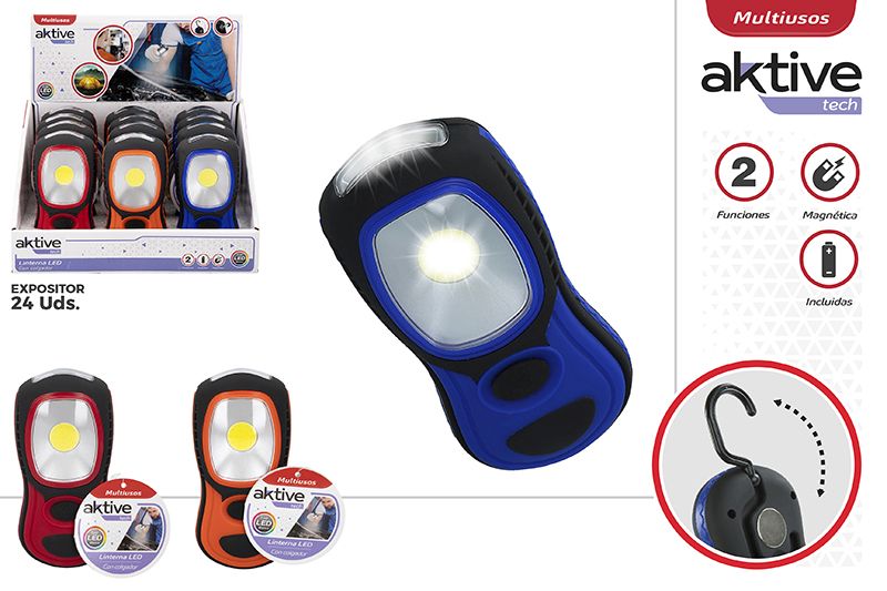 LINTERNA LED 2FUNCI  AKTIVE 9027500