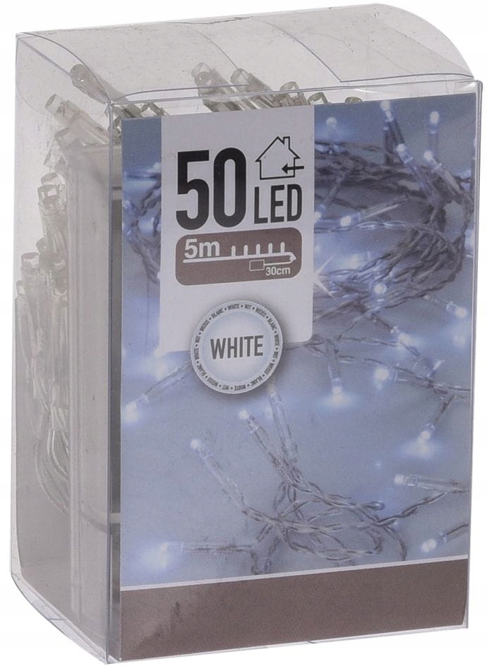 LUCES 50LED BCO FRIO A PILAS 9017500