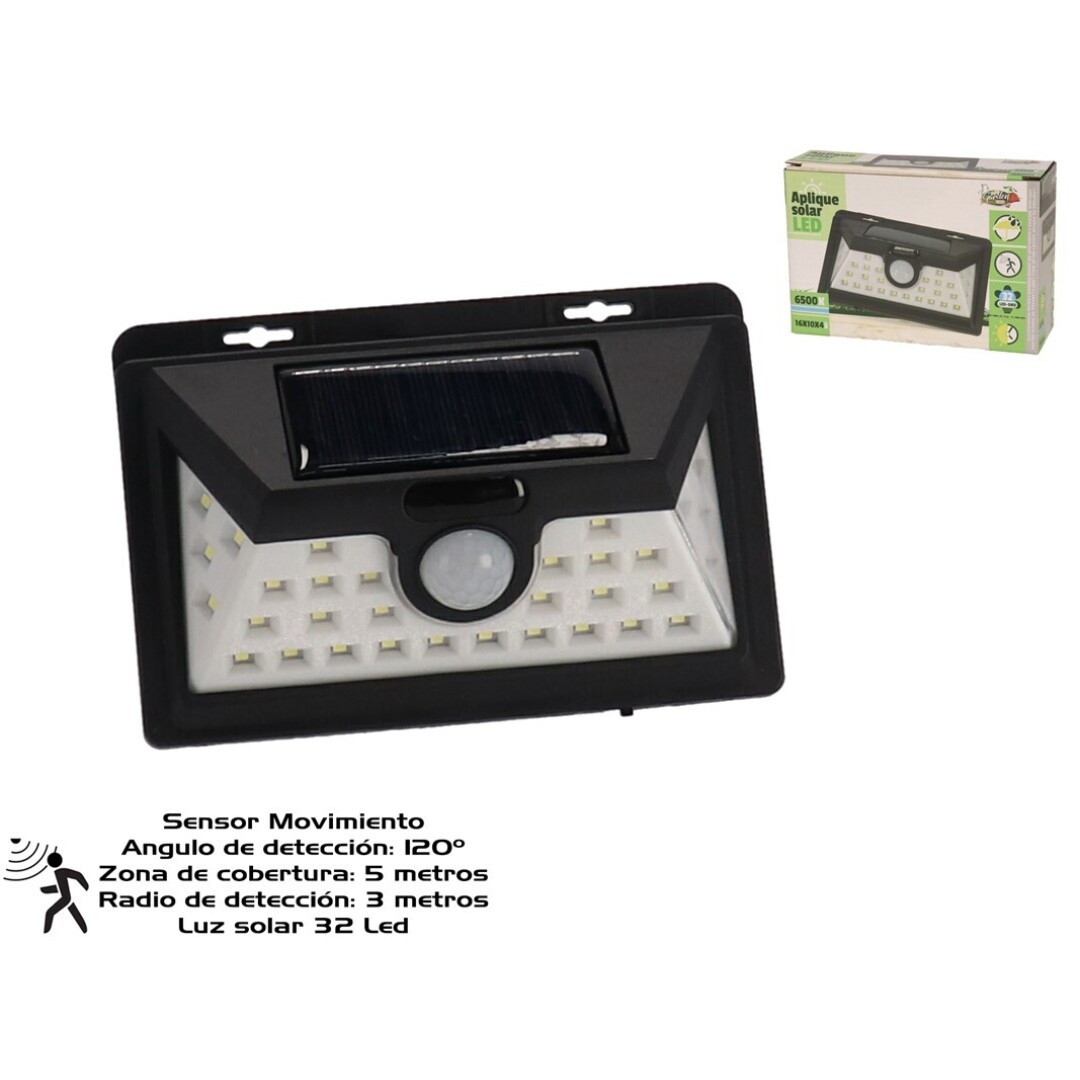 LUZ SOLAR 32LED C/SENSOR 15X10 905700