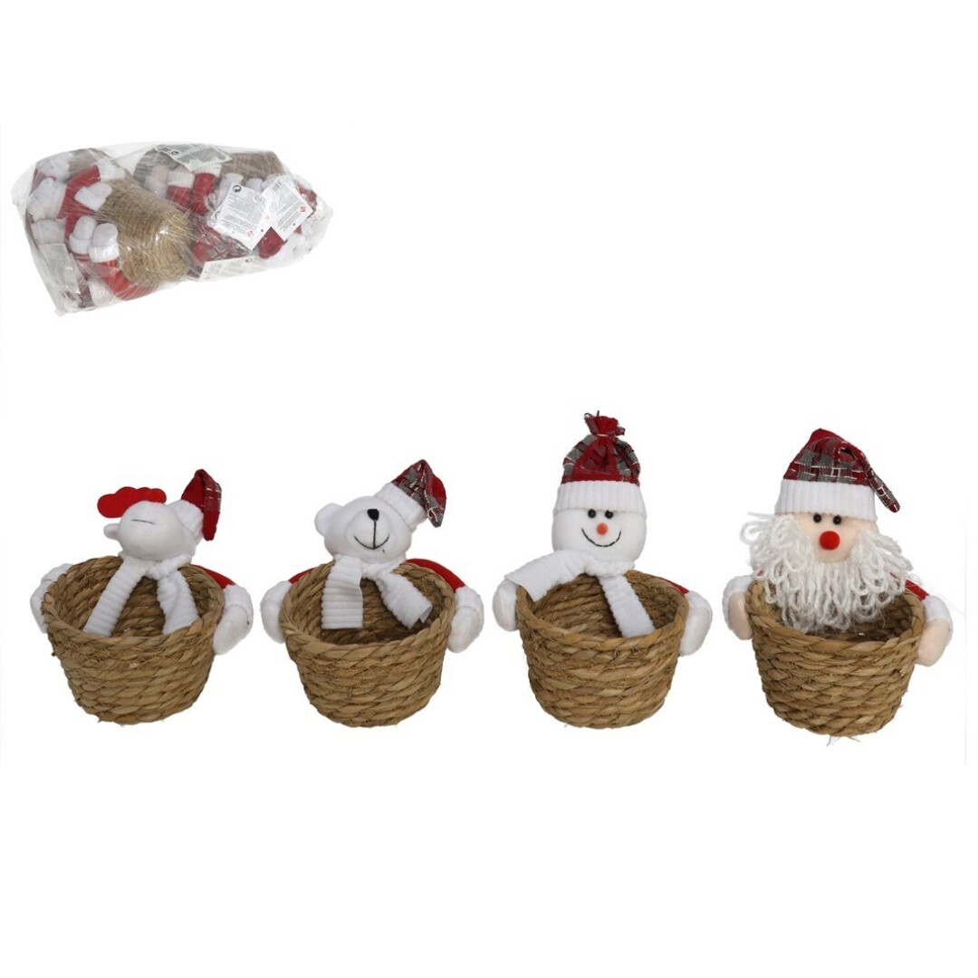 MACETERO CESTO FIG.NAVIDAD 16X12 901600
