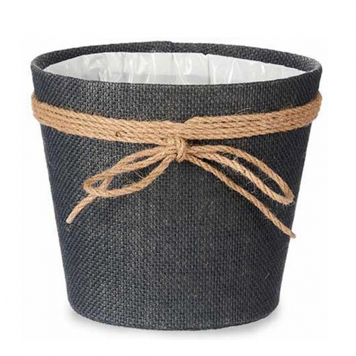 MACETERO C/LAZO 18X16 GRIS 903100