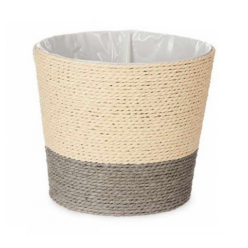 MACETERO CUERDA 18X16 GRIS/NAT 903100