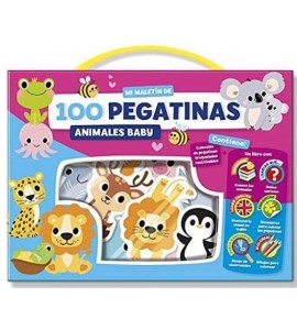 MALETIN 100PEGATINAS ANIMALES BABY 904000