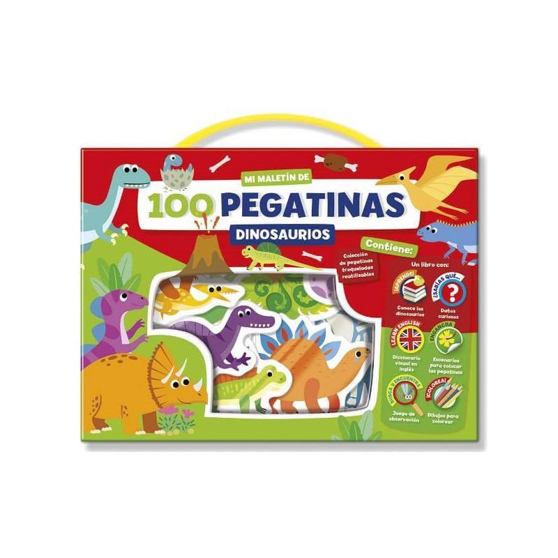 MALETIN 100PEGATINAS DINOSAURIOS 904000