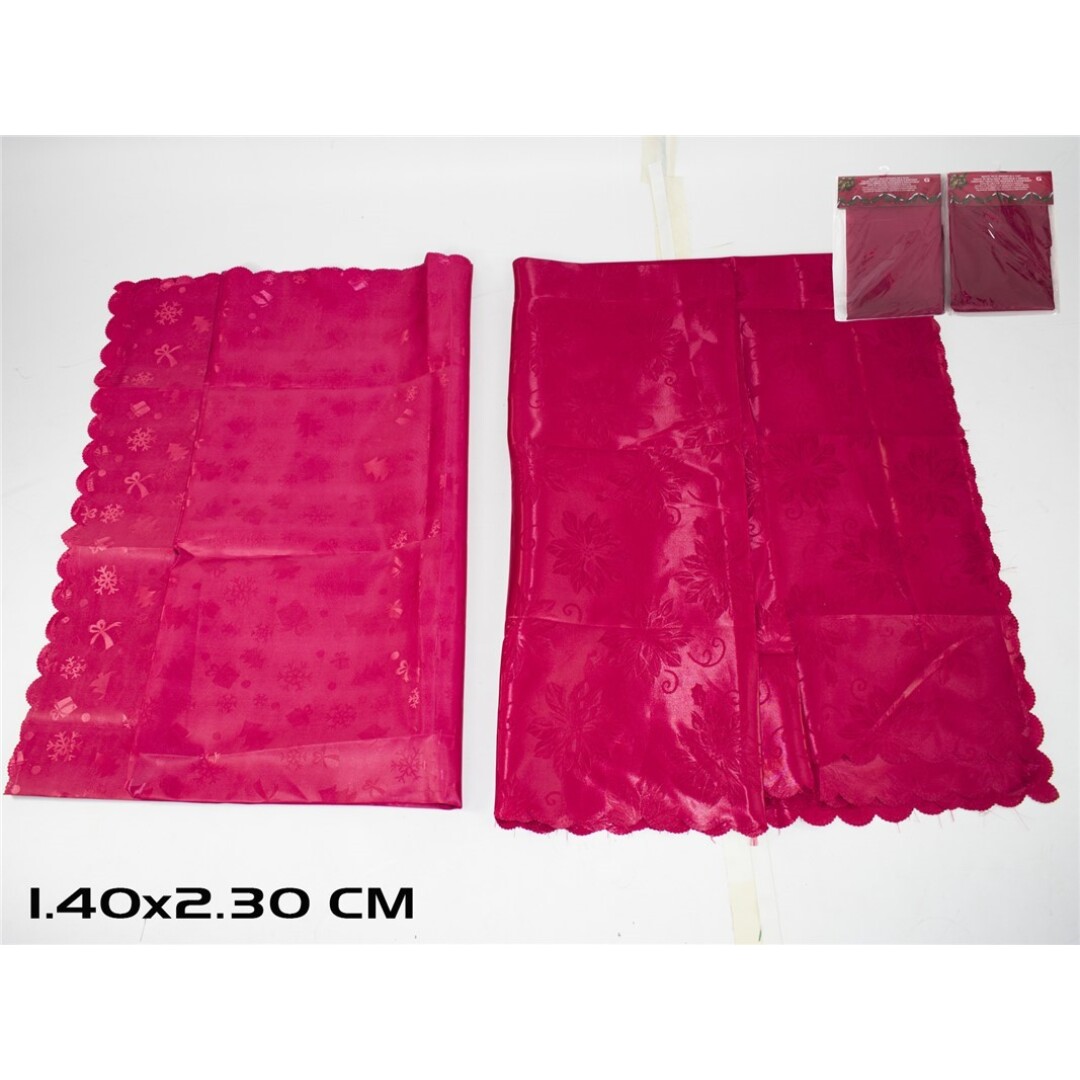 MANTEL ROJO 140X230CM 2SURT 9056500