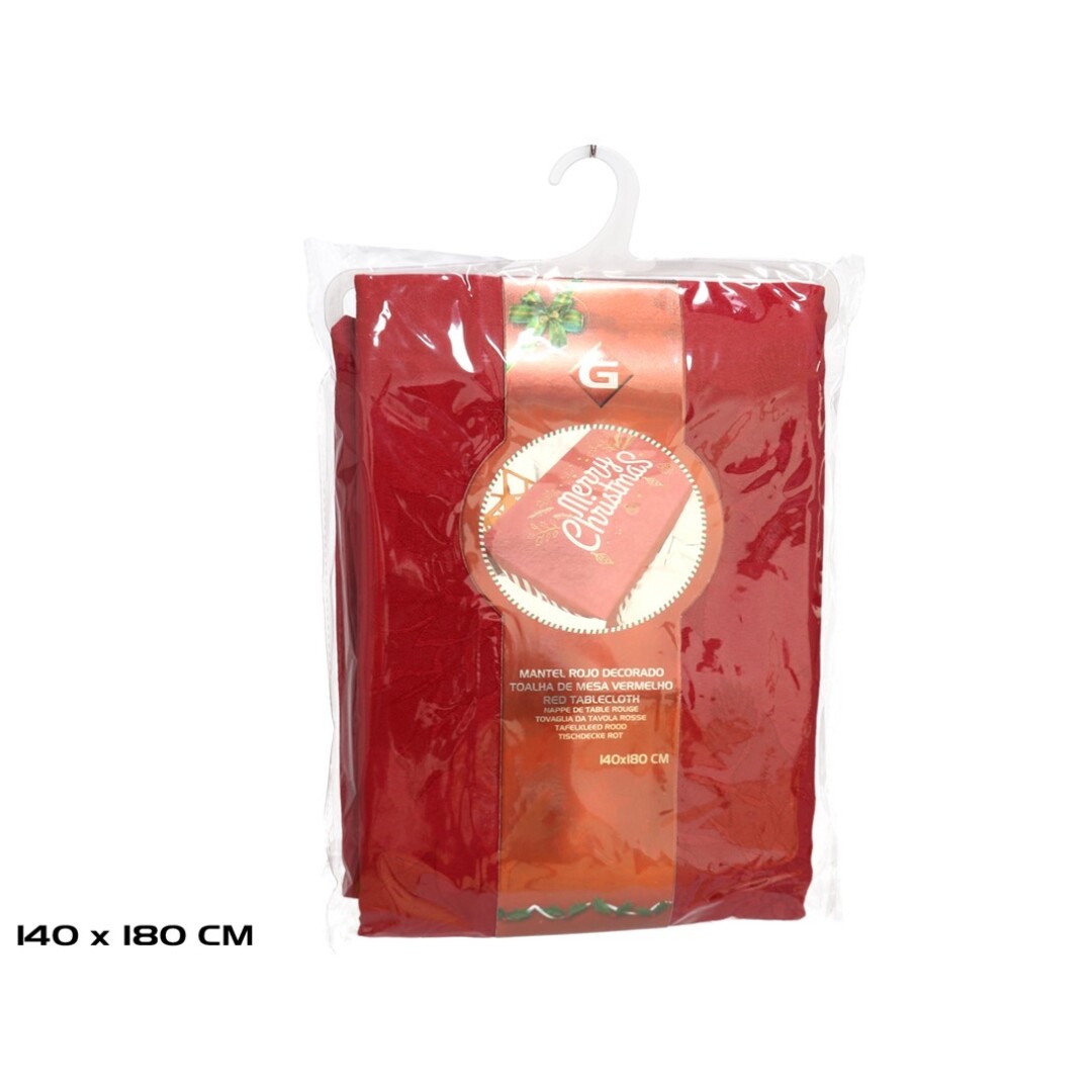 MANTEL ROJO RASO 140X180 906000