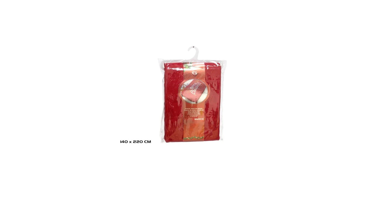 MANTEL ROJO RASO 140X220 907200