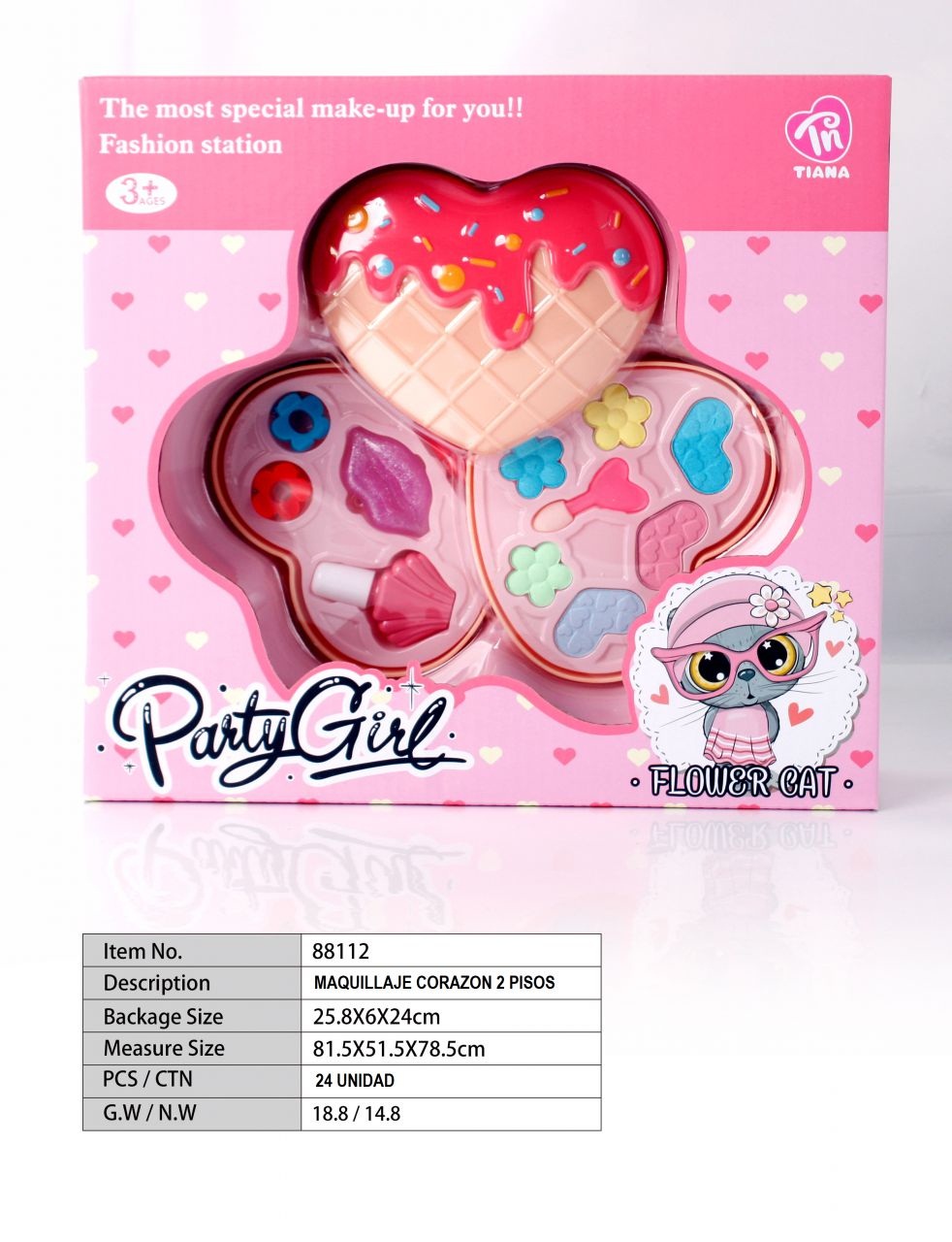 MAQUILLAJE CORAZON 2 PISOS 904900