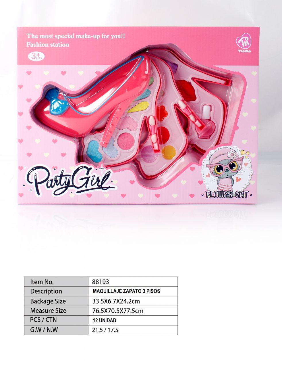 MAQUILLAJE ZAPATO 3 PISOS 9061500