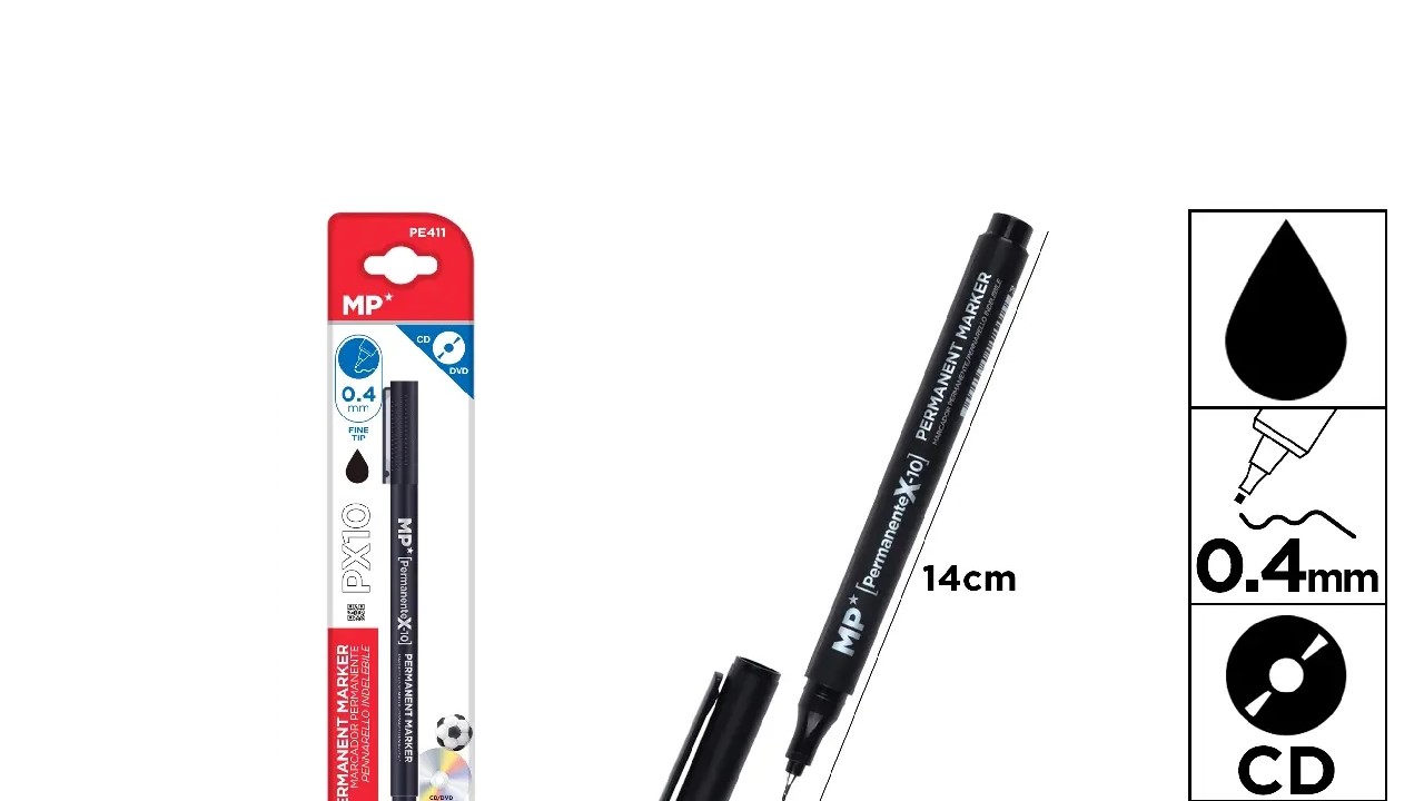 MARCADOR  CD PUNTA FINA 0.4MM NG 900400