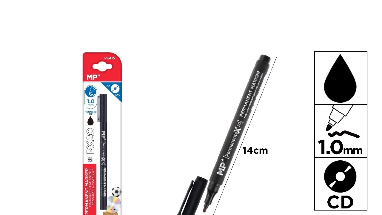 MARCADOR CD PUNTA MEDIA 1MM NG 900400