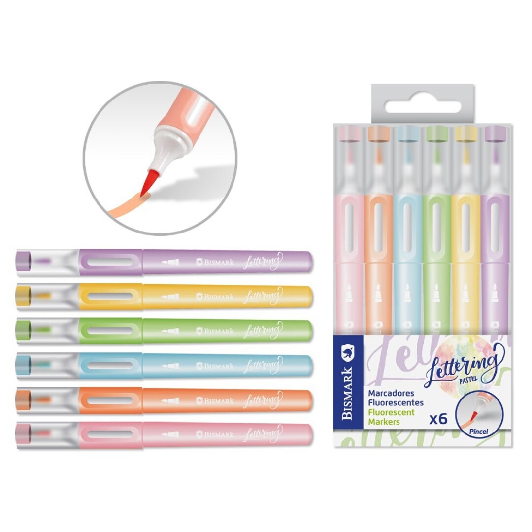 MARCADORES FLUOR LETTERING PASTEL 902400