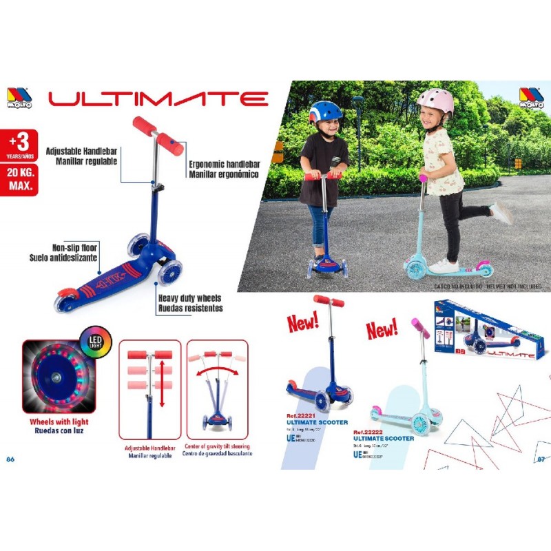 MAXI SCOOTER C/LUCES AZUL 9302500