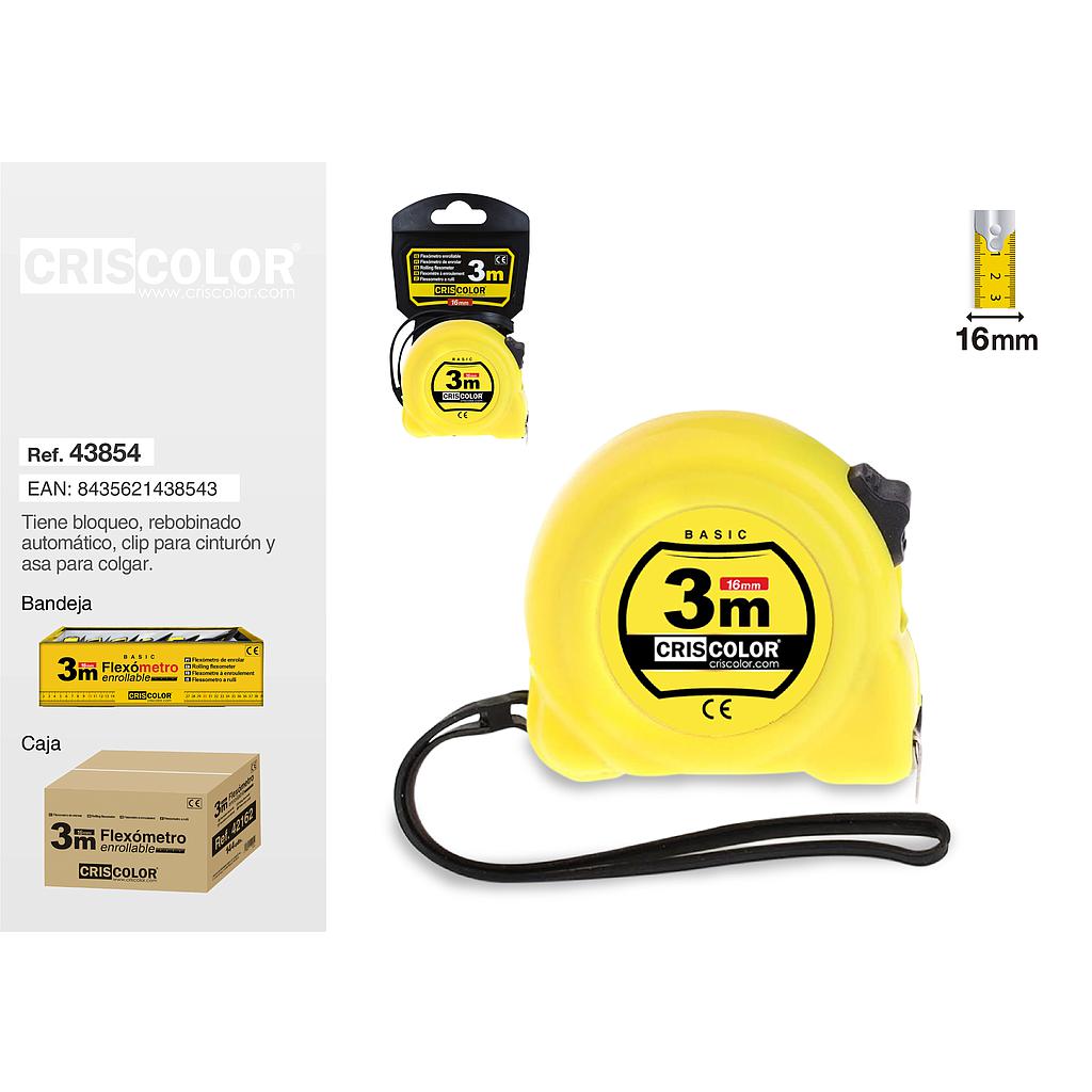 METRO ENROLLABLE 3MX16MM 9011500