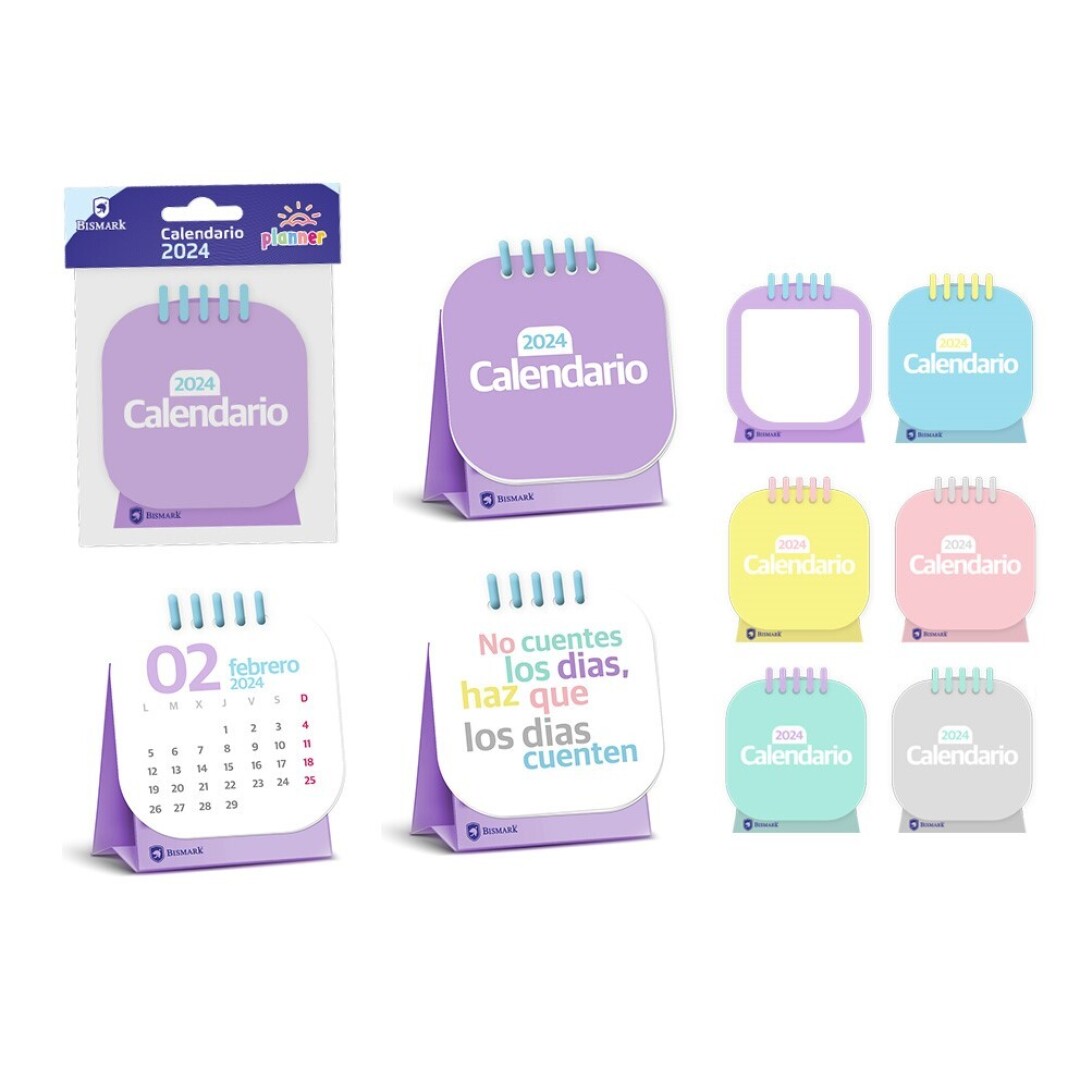 MINI CALENDARIO PASTEL 2024 9006500