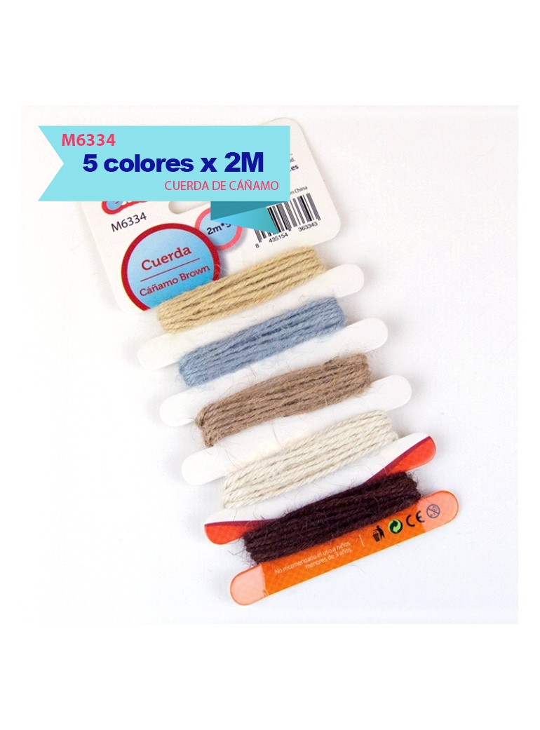 MIX CUERDAS CAÑAMP COLOR 2MMX2M 900600