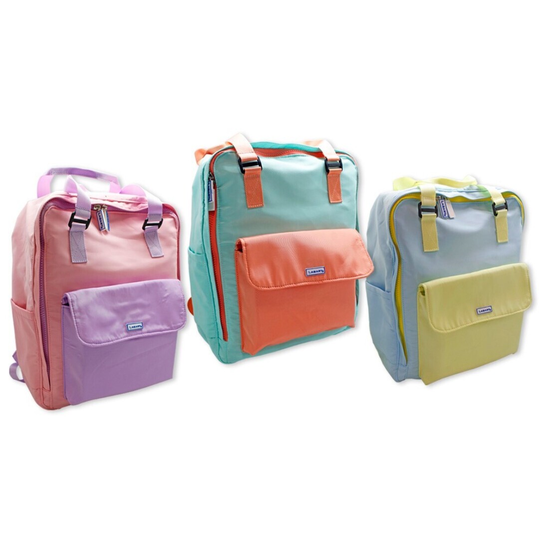 MOCHILA PASTEL BICOLOR C/BOLS 915800
