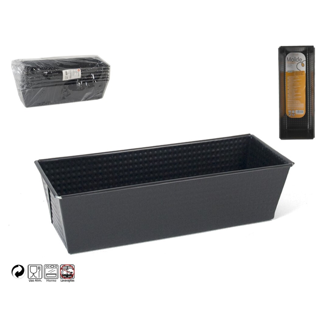 MOLDE HORNO 26X11X7 CARBONO 902100