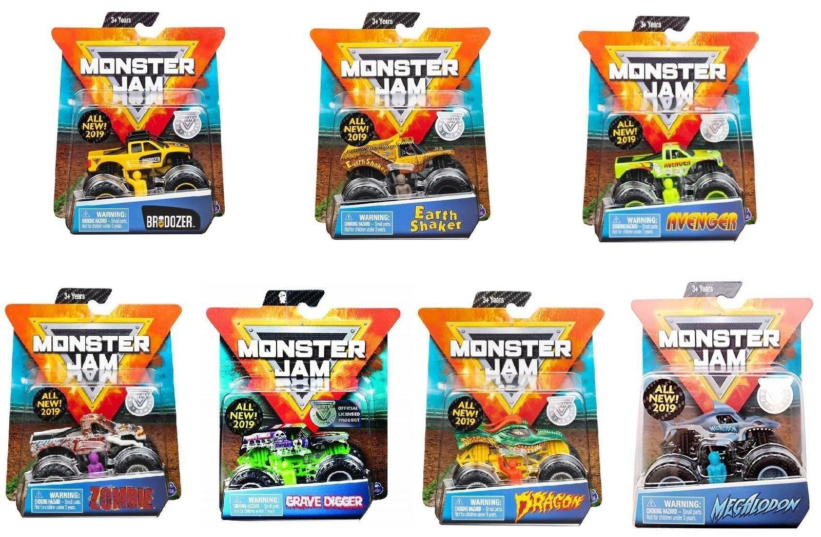 MONSTER JAM GRAVE DIGGER 1:64 6044941 906300