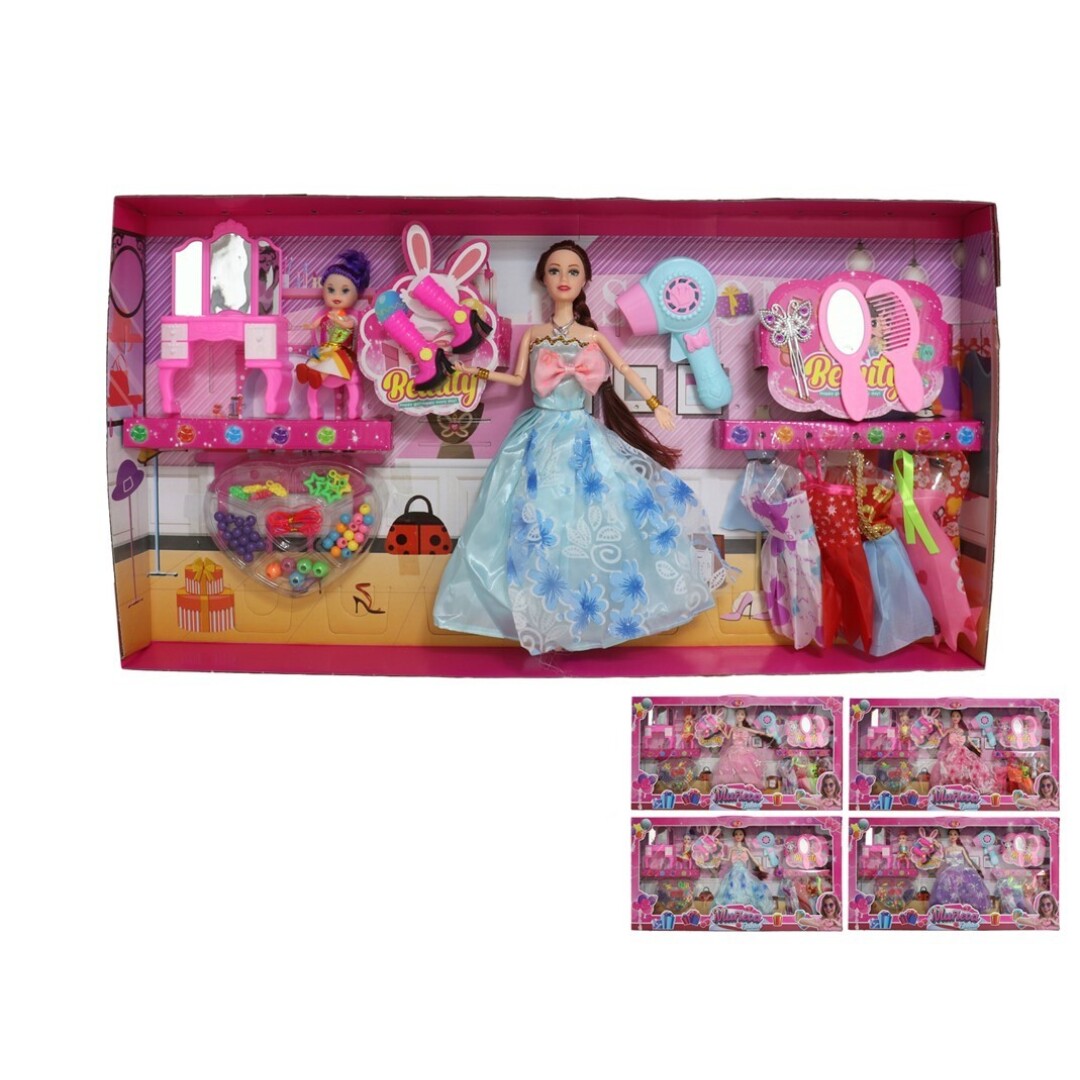 MUÑECA C/ACCESORIOS 14PZS 906000