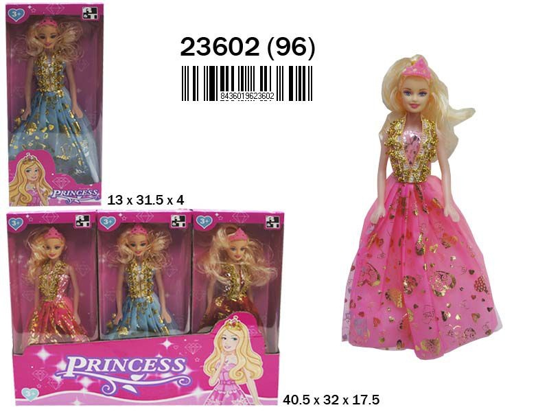 MUÑECA PRINCESA VESTIDO EN CAJA 901600