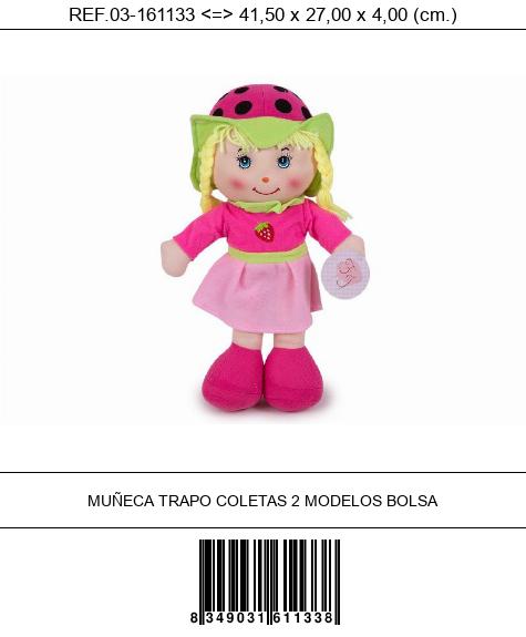 MUÑECA TRAPO COLETAS 9059500
