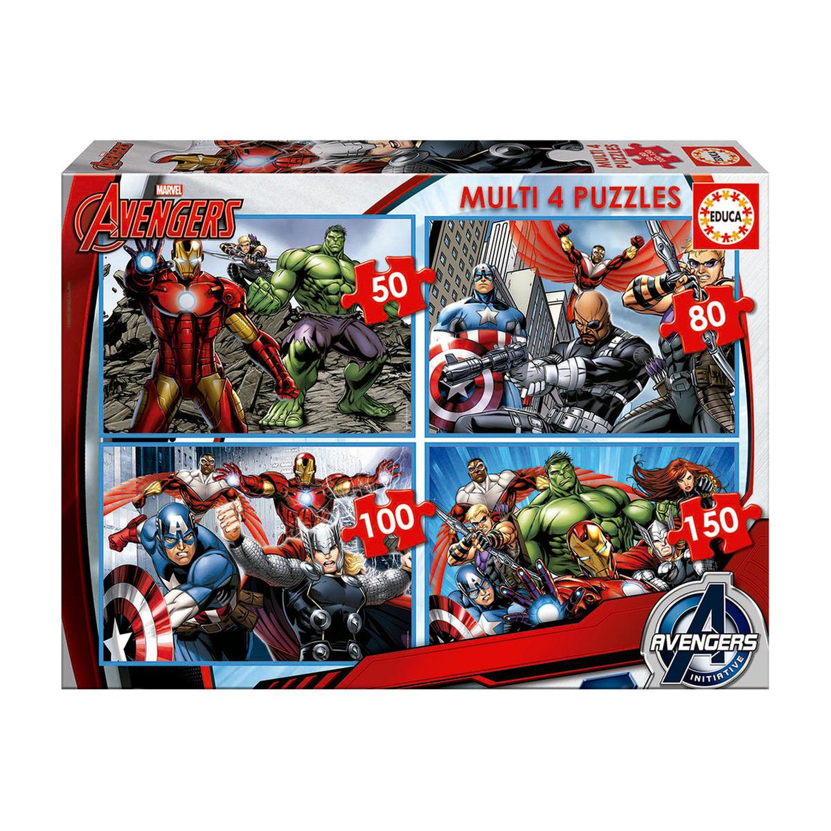 MULTI 4 PUZZLES AVENGERS 9097000