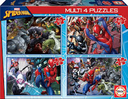 MULTI 4 PUZZLES SPIDERMAN 9097000