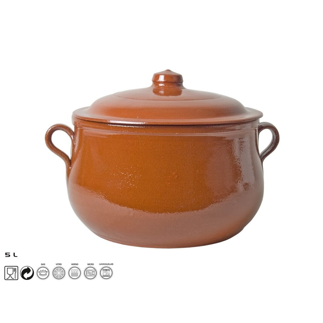 OLLA BAJA BARRO 5L 912200