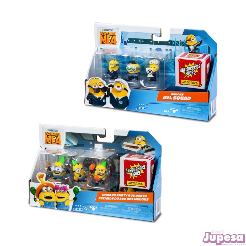 PACK 4FIGURAS MINNIONS MN401000 912500