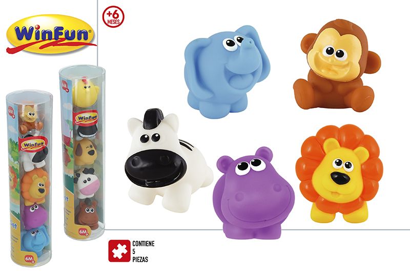 PACK 5 ANIMALES GRANJA/JUNGLA 9063000