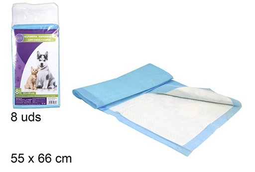 PACK 8 ALFOMBRA ABSORB.MASCOTAS ANTID 9023500