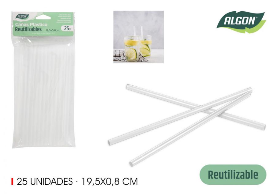 PAJITAS PLAST.REUTI. 25PZ ALGON TRANSP 9005500