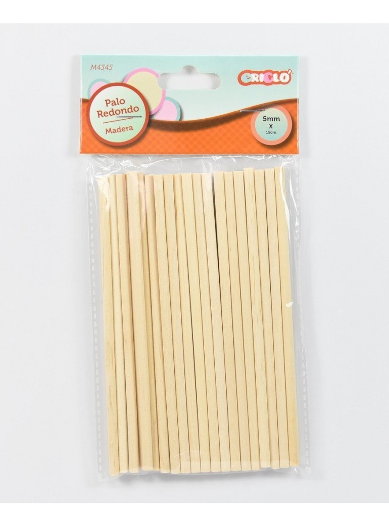 PALO MADERA RDEDONDO 5MMX15CM 9005500