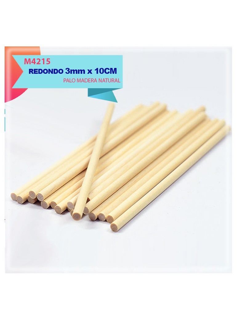 PALO MADERA REDONDO  3MMX10CM 9005500