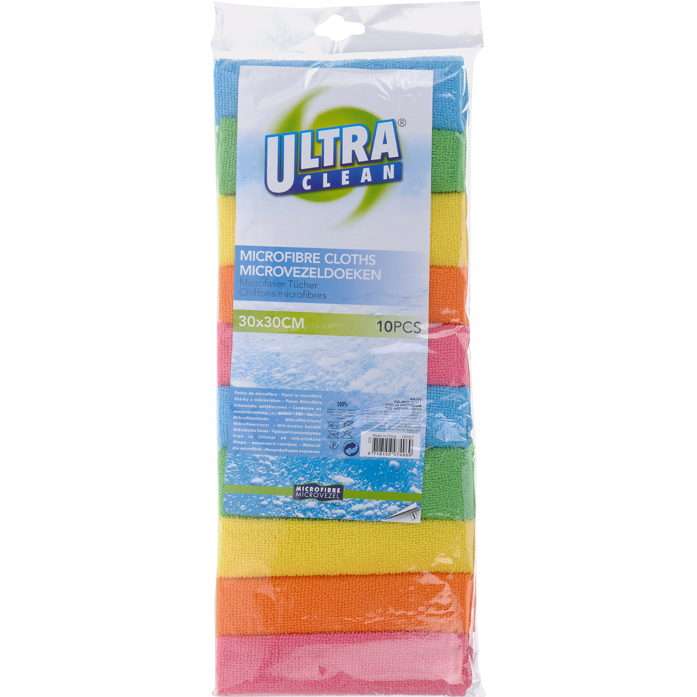 PAÑO MICROFIBRA 10UD ULTRACLEAN 9023500