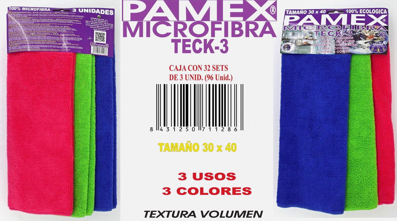 PAÑO MICROFIBRA 3UNID 901500