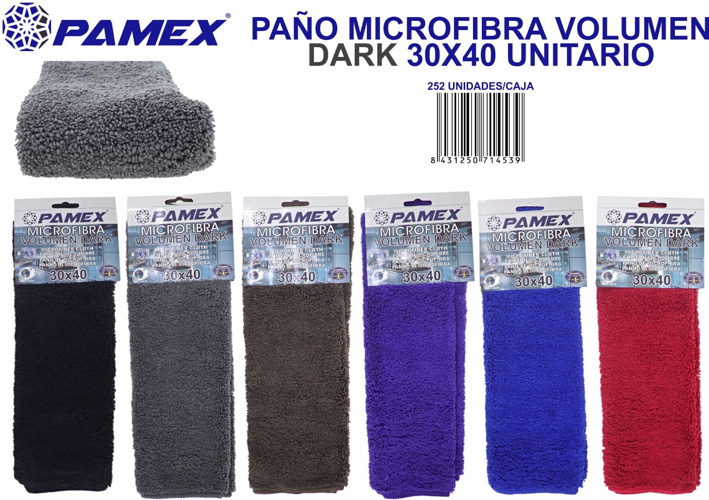 PAÑO MICROFIBRA VOLUMEN DARK 900500