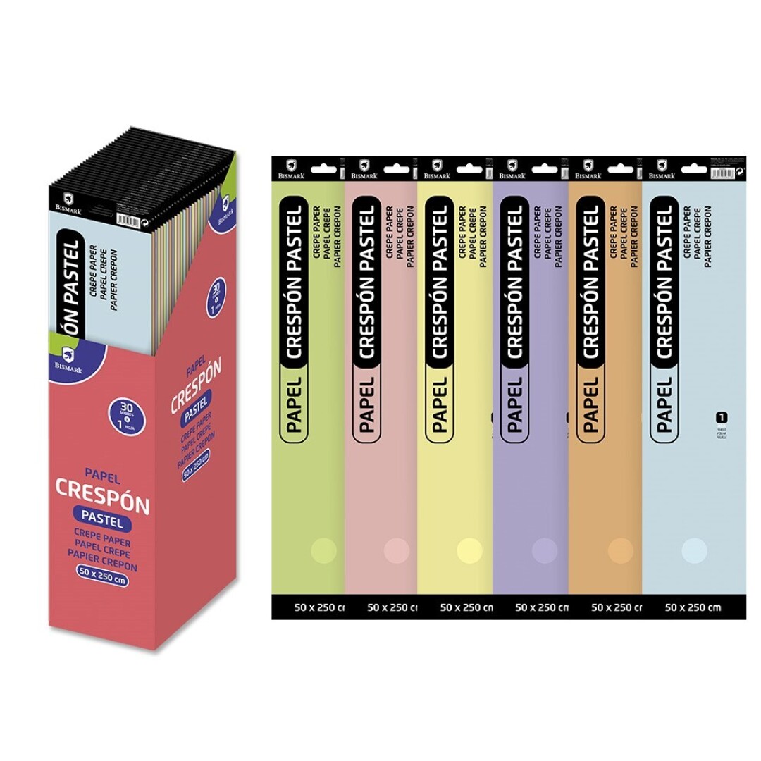 PAPEL CRESPON PASTEL 50X250CM 9006500