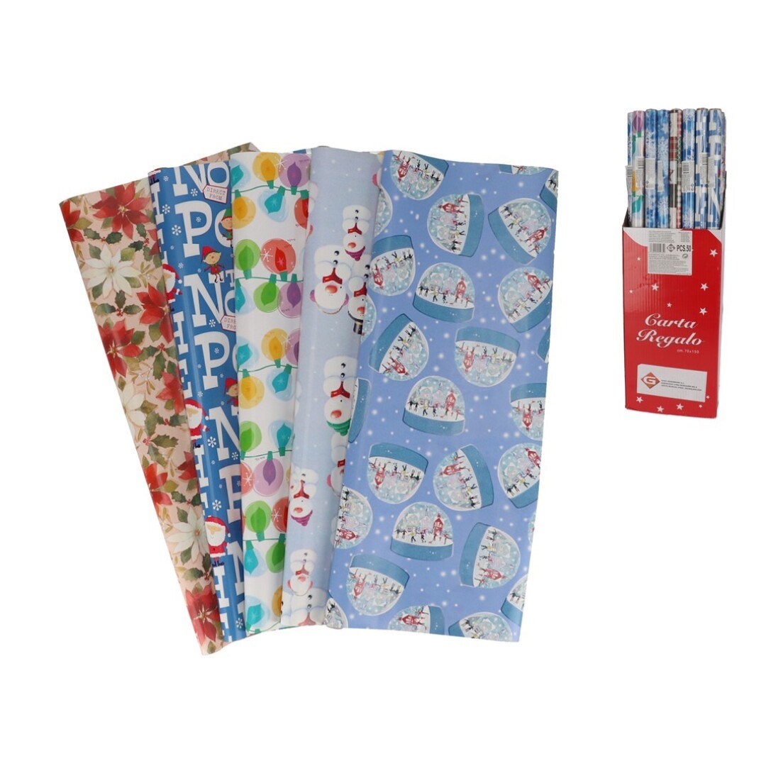 PAPEL REGALO NAVIDAD 70X150CM  9004800