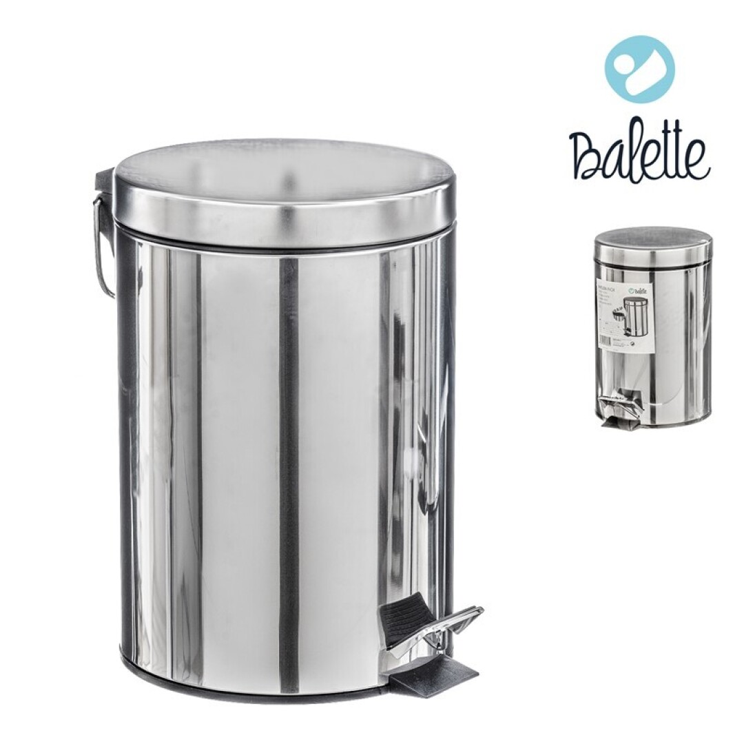 PAPELERA ACERO C/PEDAL 3L 905300