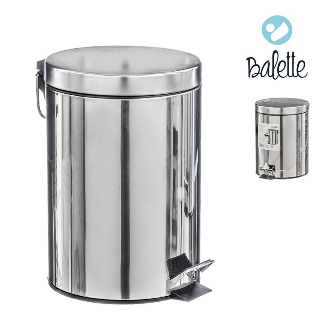 PAPELERA ACERO C/PEDAL 5L 9075500