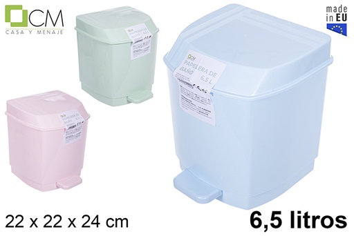 PAPELERA C/PEDAL 6.5L PASTEL 9032500